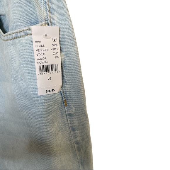 PACSUN DAD JEANS. NWT. LIGHT WASH. HIGH WAISTED. Size 27 - Picture 4 of 9